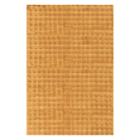 Katy Checkered Cloud Washable Rug | Gold