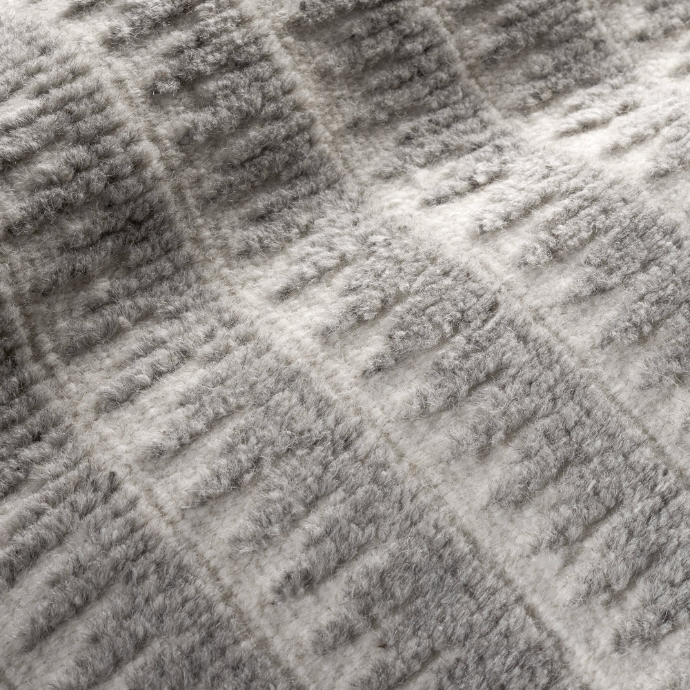 Whitby Hand Knotted Wool Rug | Grey