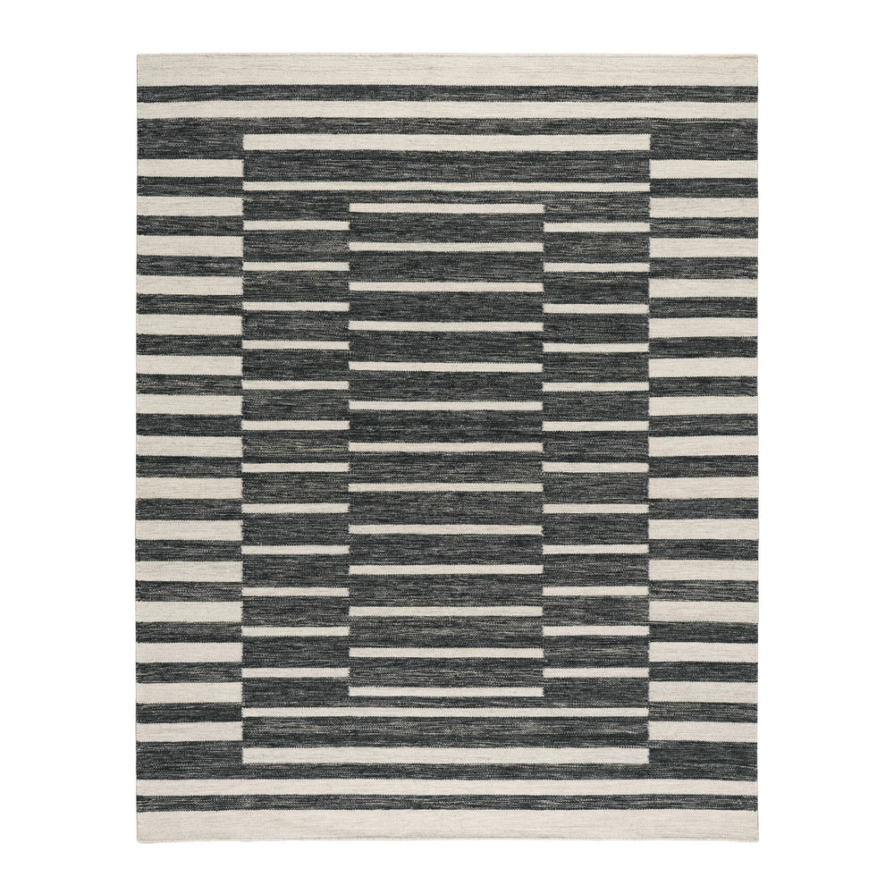 Heights Handwoven Wool Rug | Charcoal