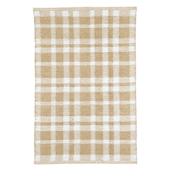 Tattersall Handwoven Indoor/Outdoor Rug | Khaki