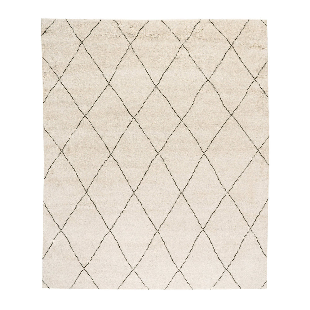 Numa Hand Knotted Wool Rug | Black