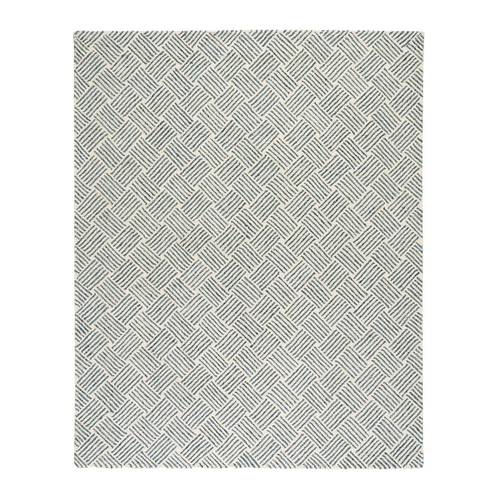 Layers Hand Hooked Wool Rug | Indigo