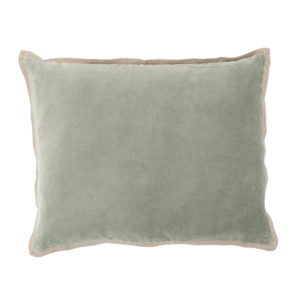 Gehry Velvet/Linen Decorative Pillow Cover | Desert Sage