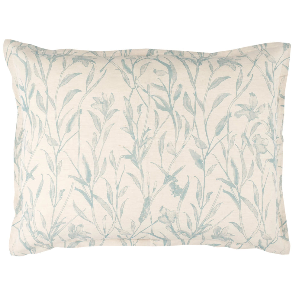 Margot Linen Sham | Pewter Blue