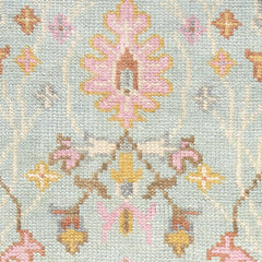 Mara Hand Knotted Wool Rug Swatch | Sky