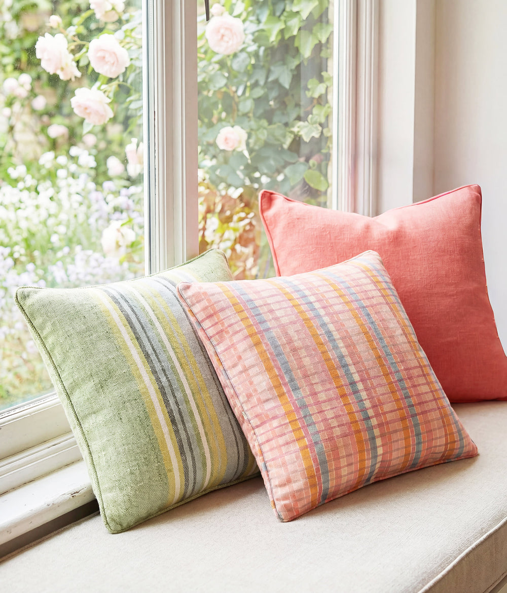 Clover Stripe Decorative Indoor/Outdoor Pillow Cover | Citrus