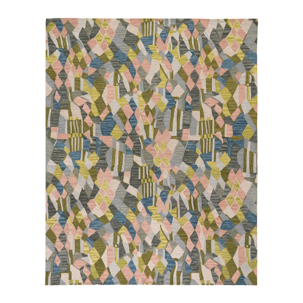 Deer Leap Hand Hooked Wool Rug | Coral