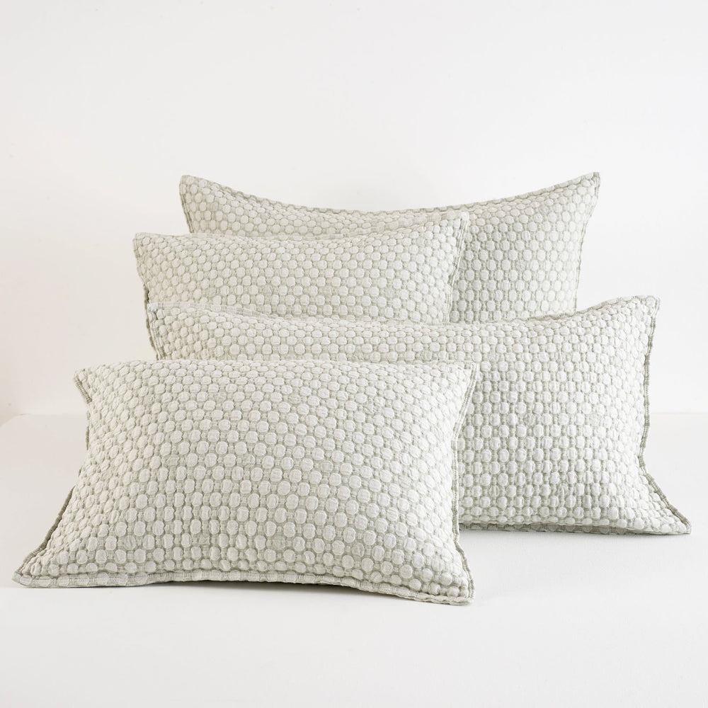 Lodi Matelasse Sham | Sage